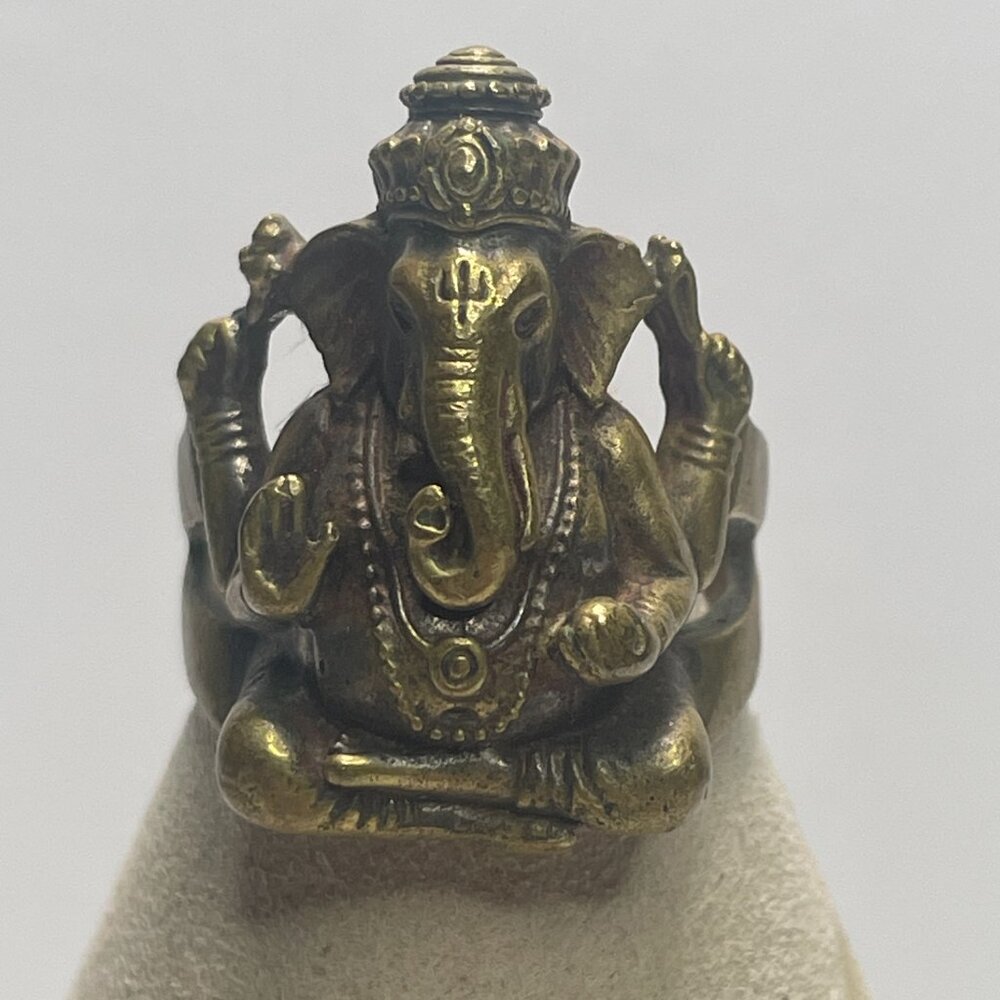 Vintage Bronze Ganesh Ring